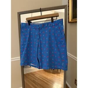 CROWN & IVY SHORTS - Flamingo Print - 16-Blue/Pink